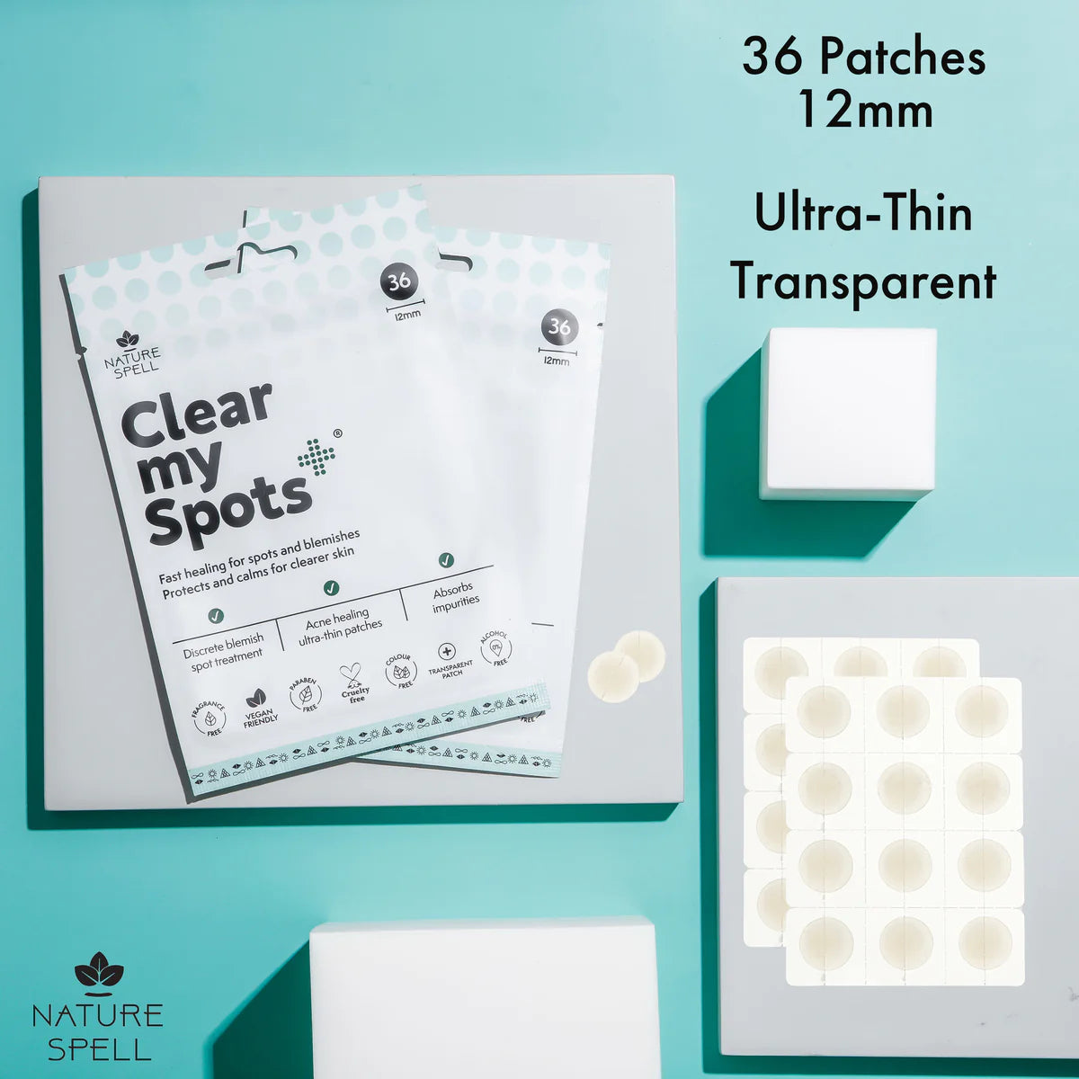 Parches Faciales Nature Spell Clear My Spot 36 Unidades