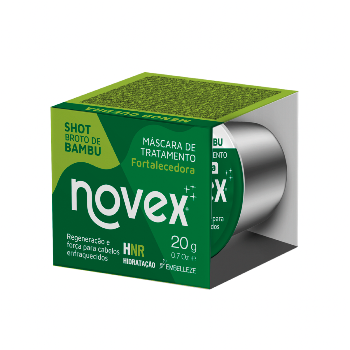 Mascarilla Capilar Novex Shot Broto De Bambu 20gr