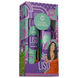 Set Capilar Corpo Dourado Liso De Arrasar