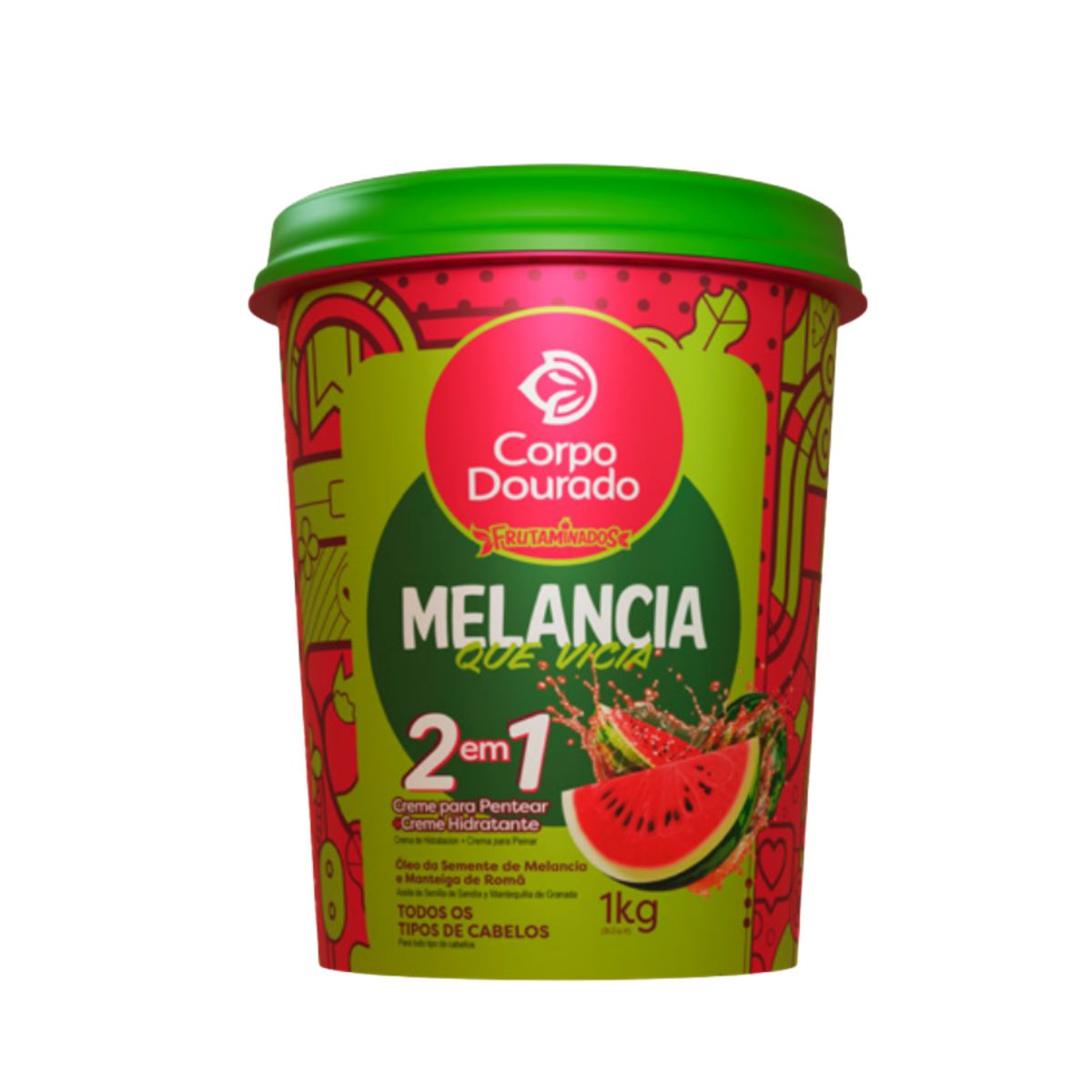 Mascarilla Capilar Corpo Dourado Sandia Melancia 1000gr