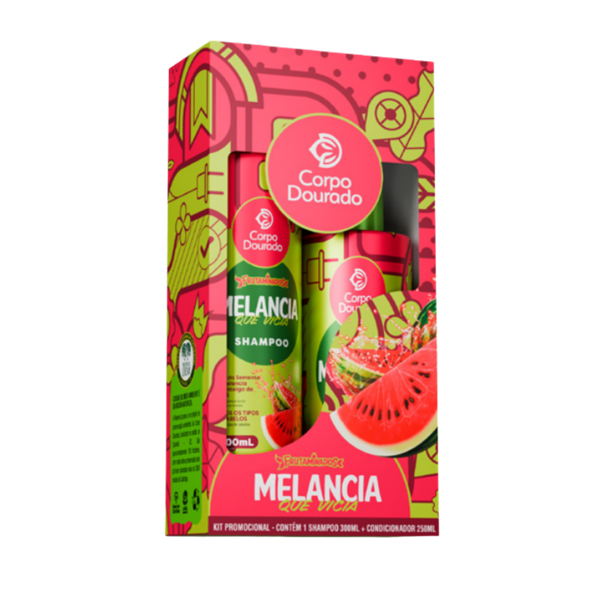 Set Capilar Corpo Dourado Sandia Melancia