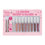 Set L.A. Colors Brillos de Labios Glossy & Glazed 9pcs 2025
