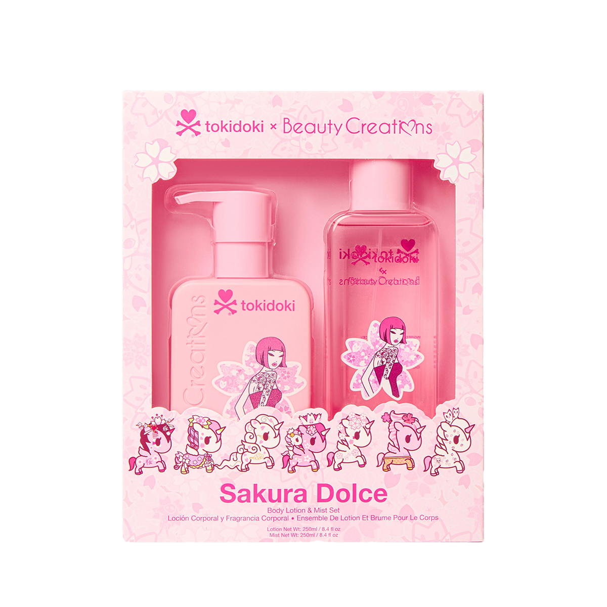 Set Corporal Beauty Creations X Tokidoki Sakura Dolce