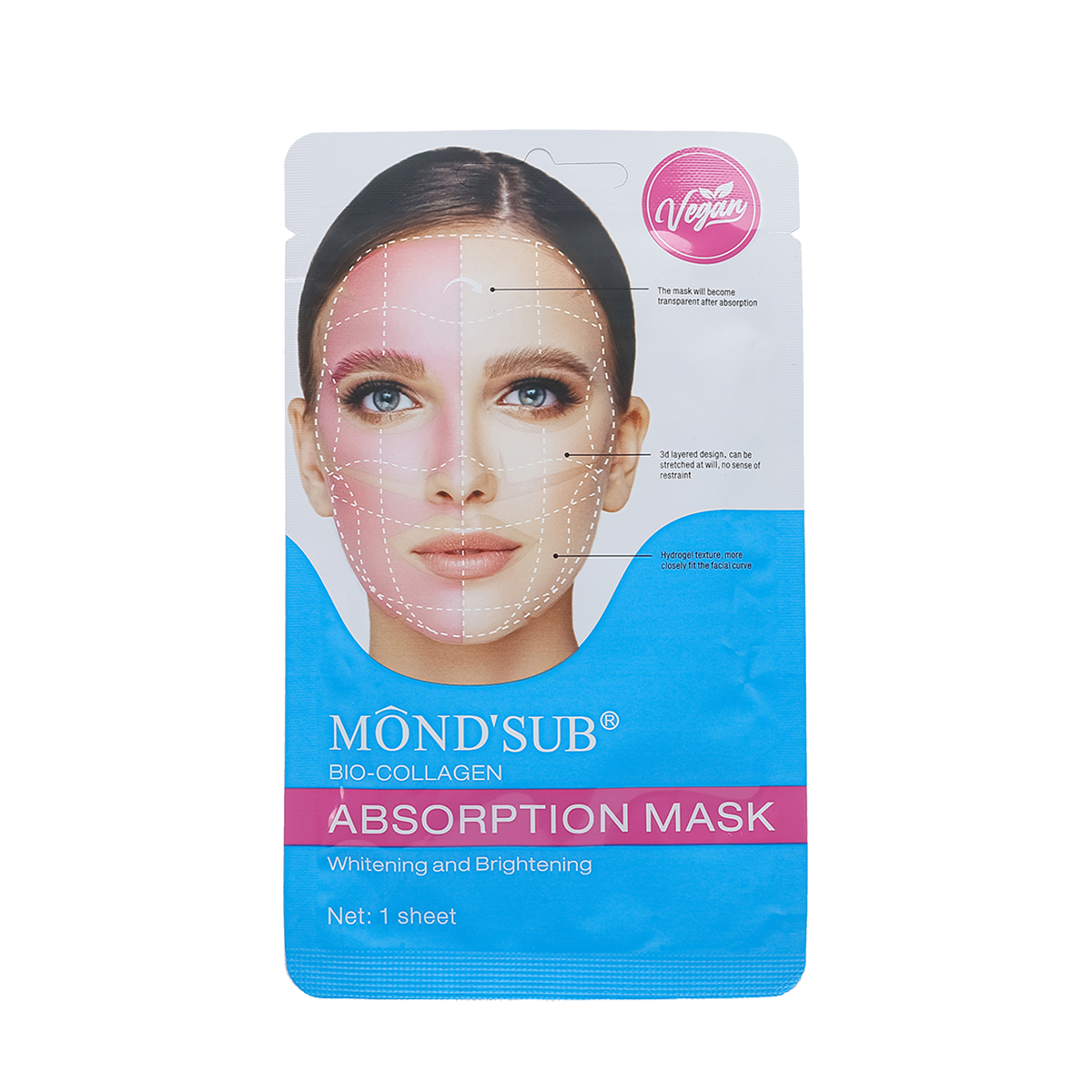 Mascarilla Absorbente Mondsub Iluminadora Y Blanqueadora
