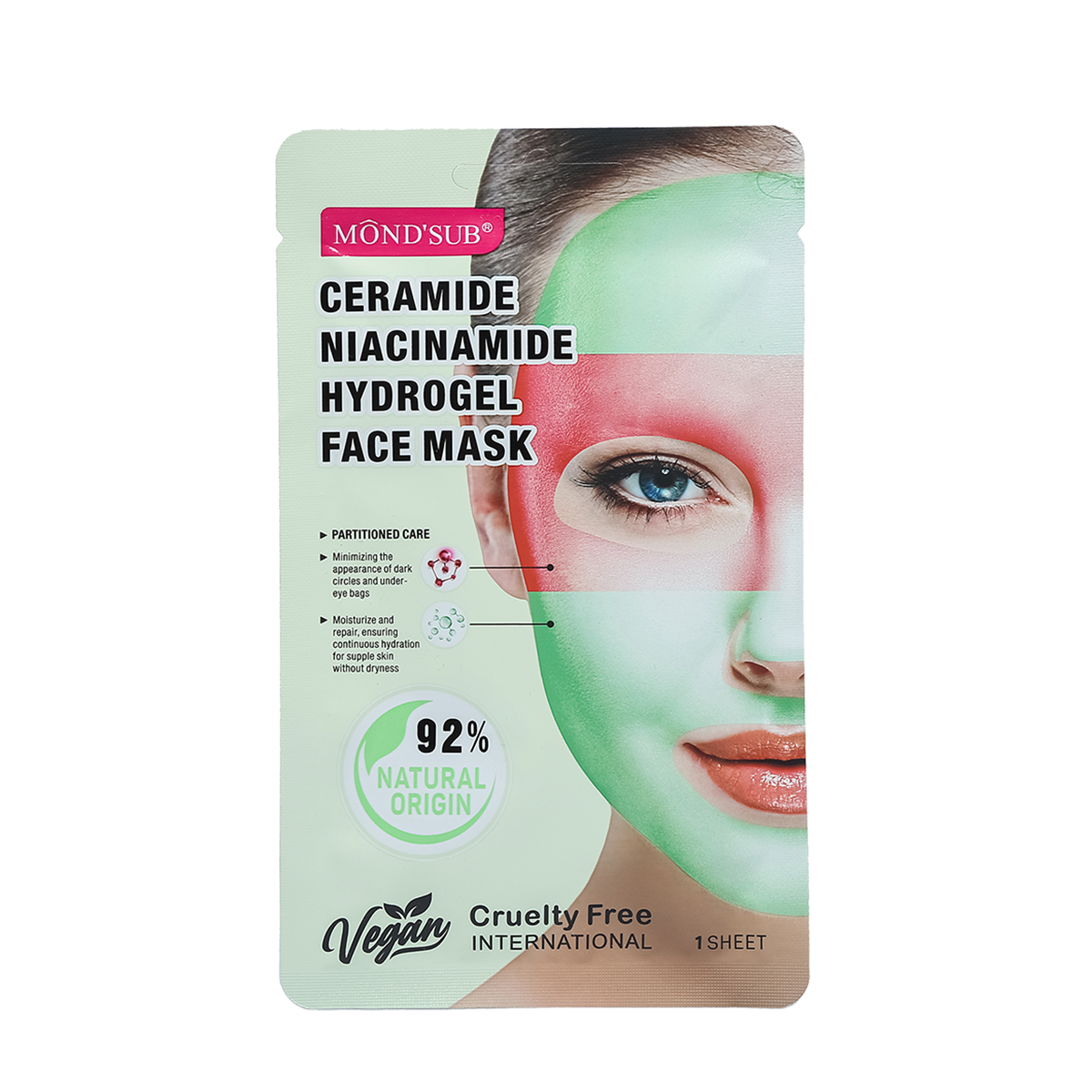 Mascarilla De Hydrogel Mondsub Ceramidas + Niacinamida 28gr