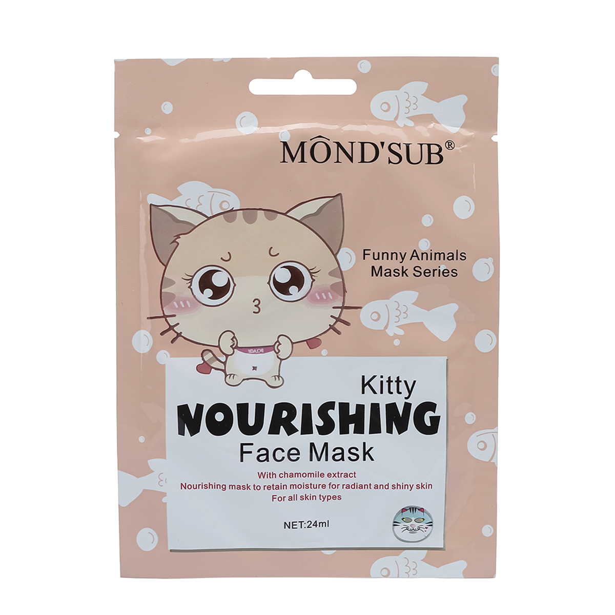 Mascarilla De Papel Mondsub Gato Nutritiva 24ml