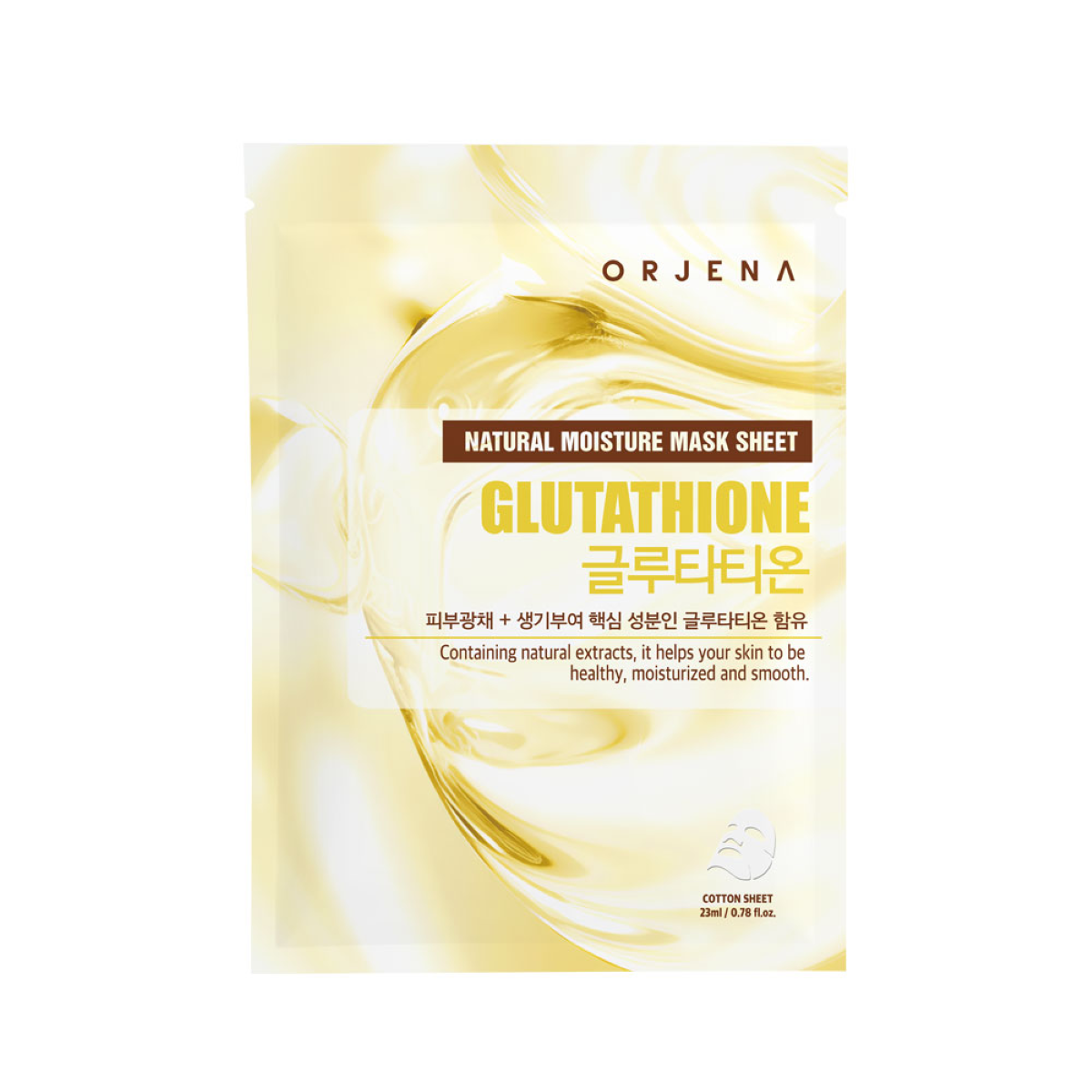 Mascarilla Facial Orjena Natural Moisture Glutathione 23ml