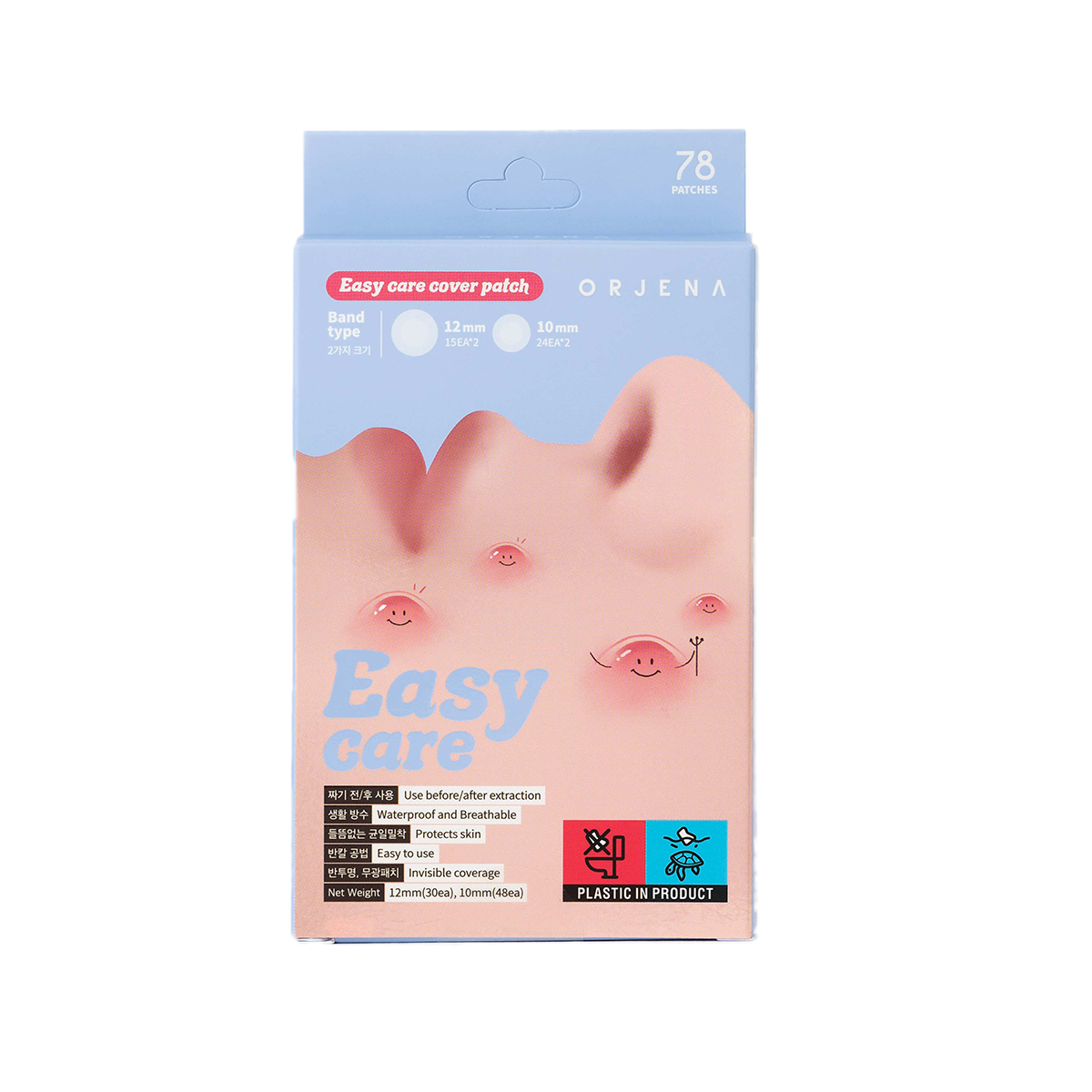 Parches Para Acné Orjena Easy Care 78Pcs