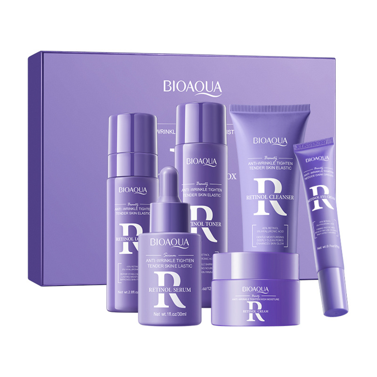 Set Skincare Bioaqua Retinol 6Pcs