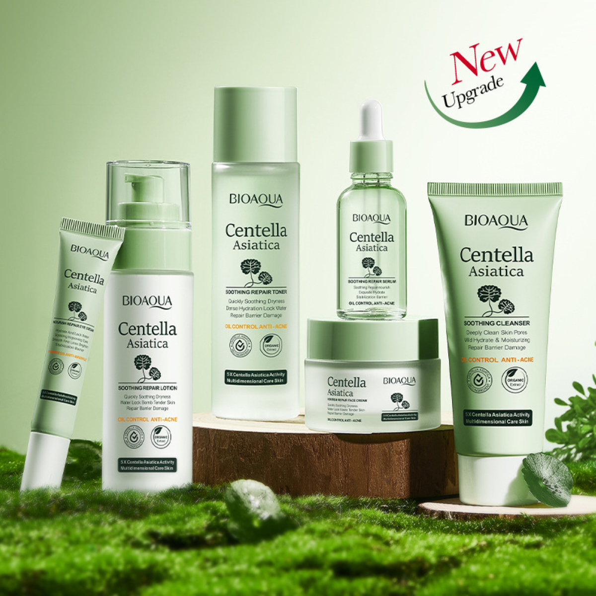 Set Skincare Bioaqua Centella Asiática 6Pcs
