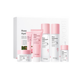 Set Skincare Bioaqua Rosa Y Ácido Hialurónico 6Pcs
