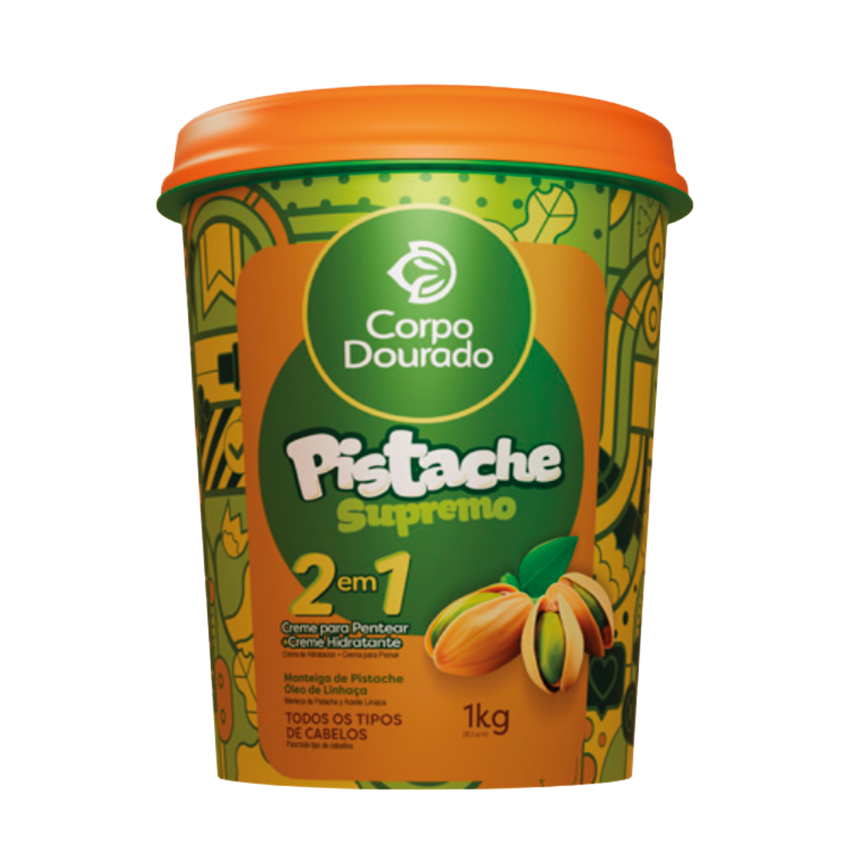 Mascarilla Capilar Corpo Dourado Pistache Supremo 1kg