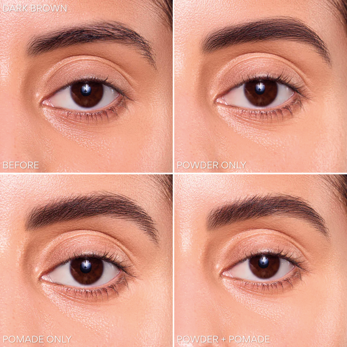 Duo De Cejas Beauty Creations Brow Duet Dark Brown