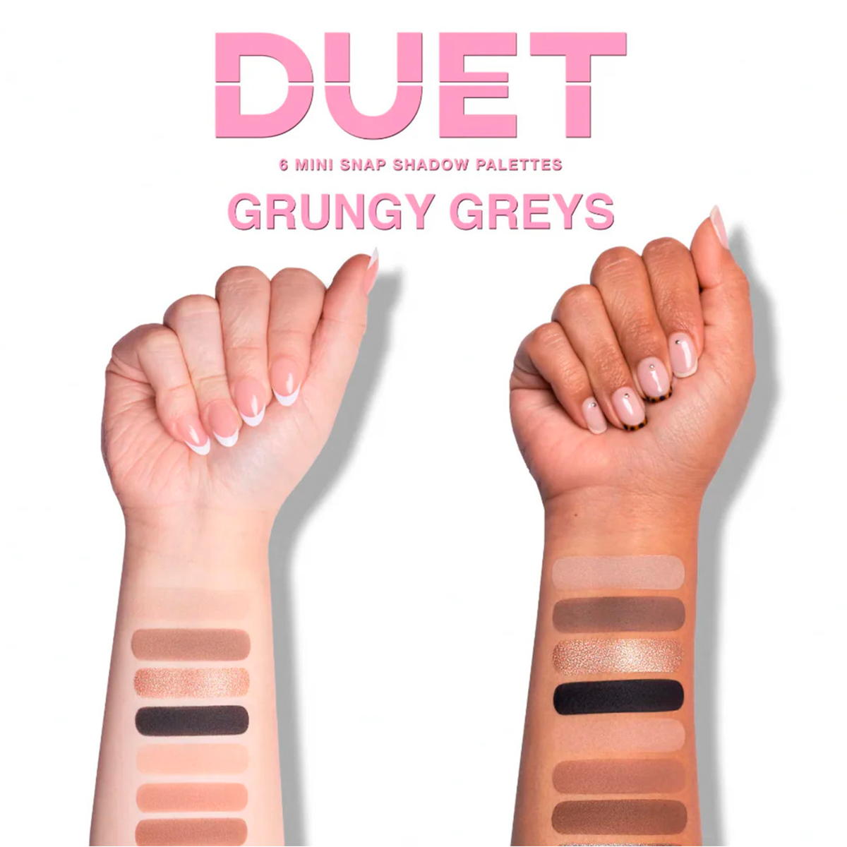 Paleta De Sombras Beauty Creations Duet Grungy Grey