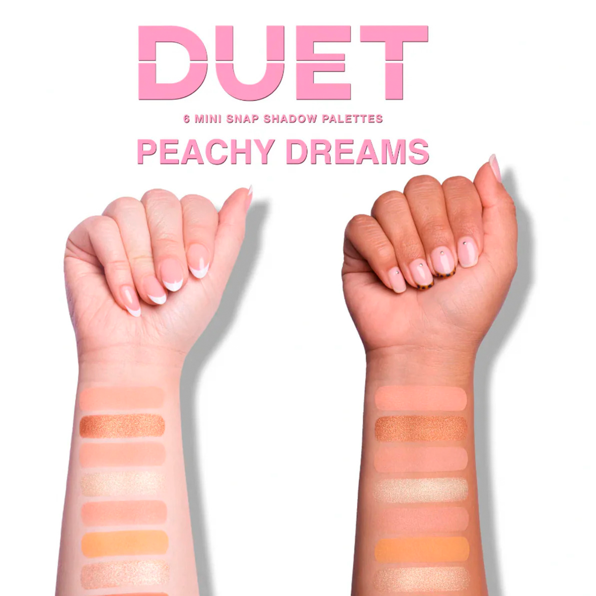 Paleta De Sombras Beauty Creations Duet Peachy Dreams