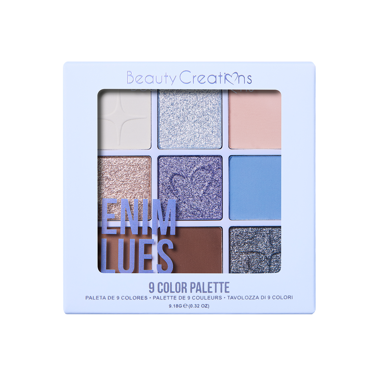 Paleta De Sombras Beauty Creations Magnetic Denim Blues
