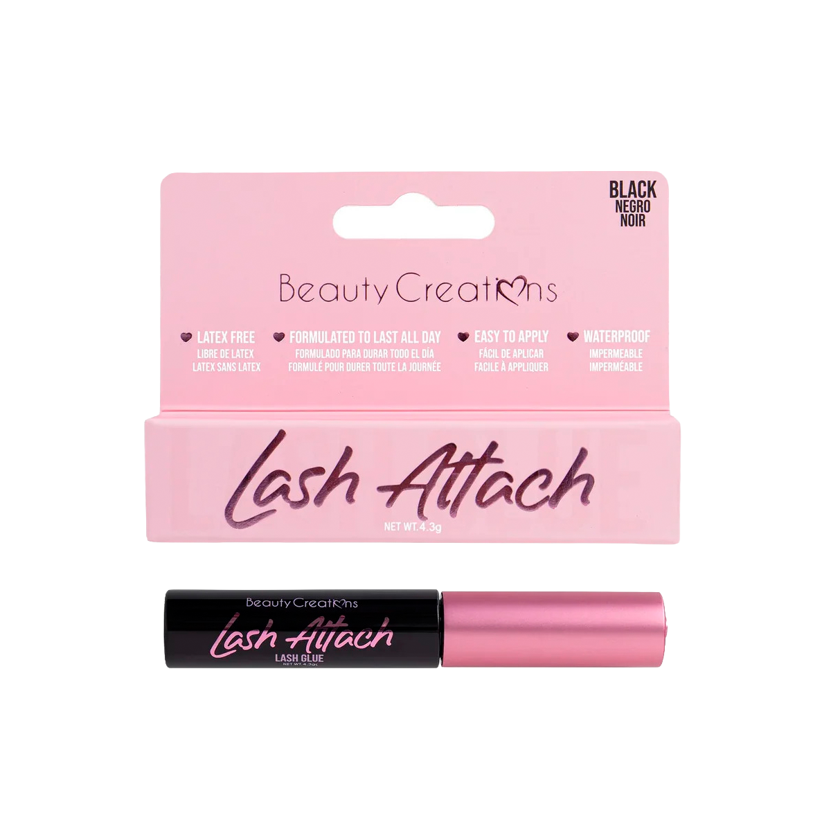 Pegamento De Pestañas Postizas Beauty Creations Black