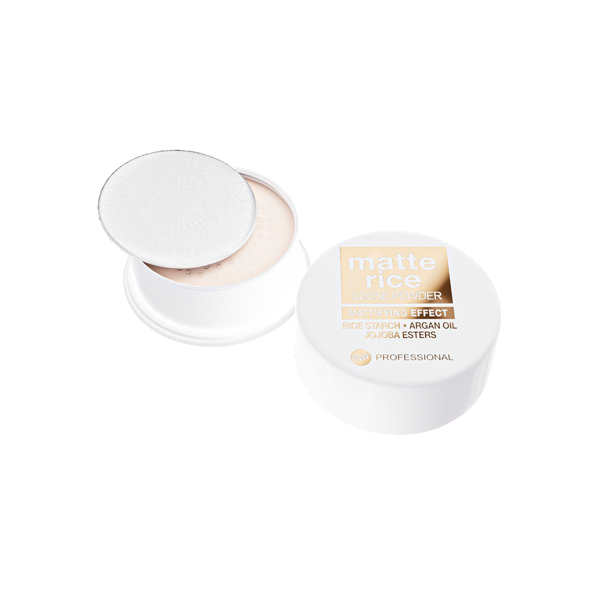 Polvo Bell Professional Pro Matte Rice 01