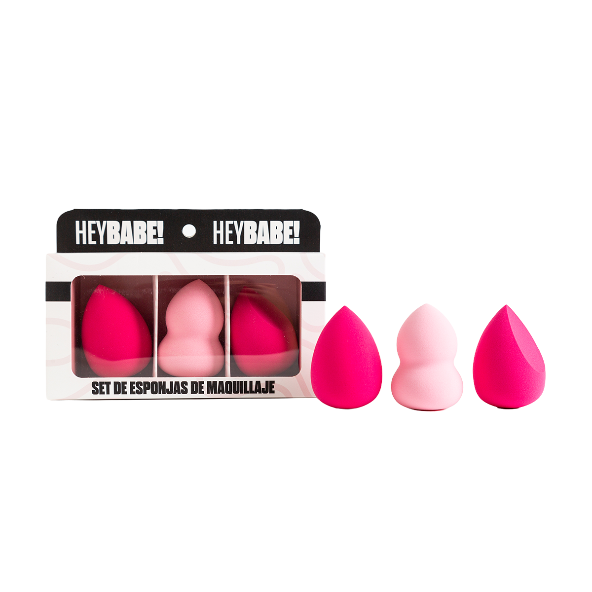 Set De Esponjas Hey Babe 3Pcs