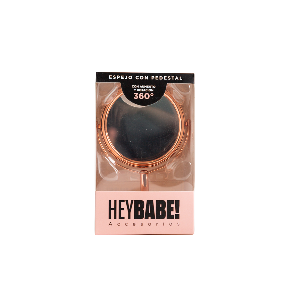 Espejo Hey Babe Rose Gold