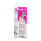 Uñas Postizas Beauty Plus Press On Super Gel Nude Pink