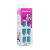 Uñas Postizas Beauty Plus Press On Super Gel Dark Turquoise