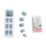 Uñas Postizas Beauty Plus Press On Super Gel Grey