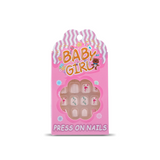 Uñas Postizas Press On Para Niñas Chic Flamingos