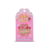 Uñas Postizas Press On Para Niñas Floral Bunny