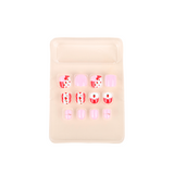 Uñas Postizas Press On Para Niñas Sweet Strawberry