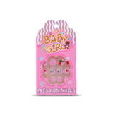 Uñas Postizas Press On Para Niñas Carrot Bunny
