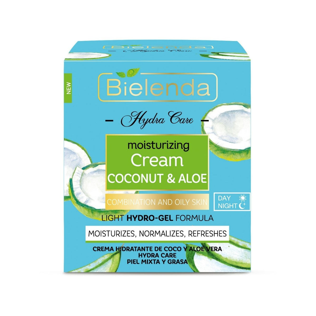 Crema Facial Bielenda Hydra Care Coconut &amp; Aloe Oily Skin 50ml - Crema
