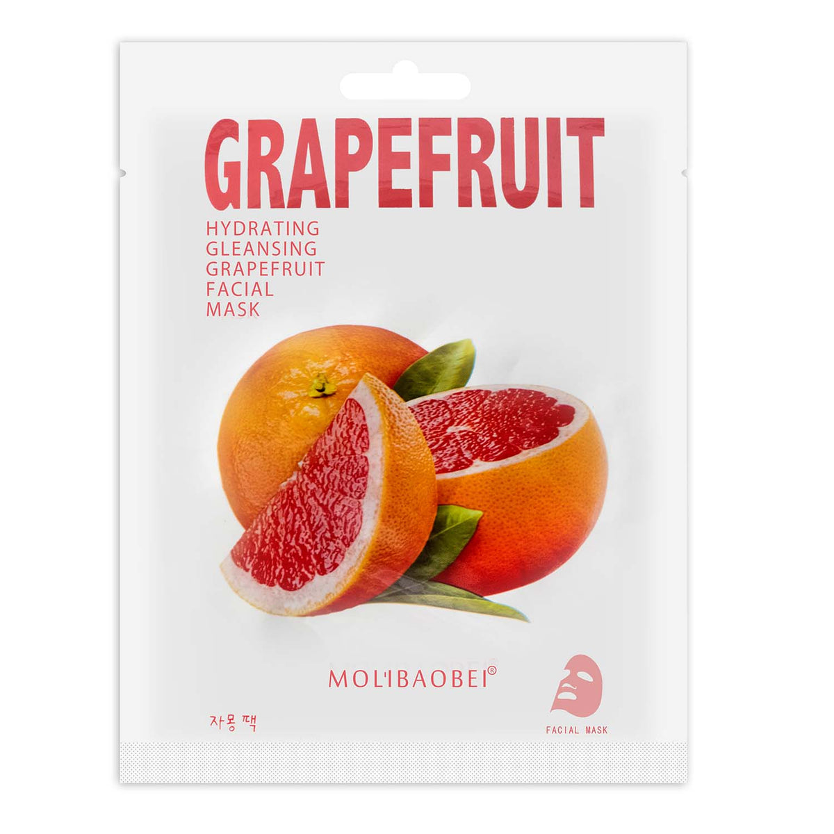 Mascarilla De Papel Beauty Plus Molibaobei Grapefruit