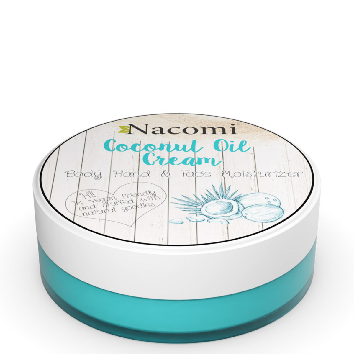 Crema Corporal, Facial y de Manos Nacomi Coconut Oil 100ml