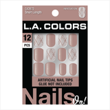 Uñas Postizas L.A. Colors Nails On! Cortas Infatuation
